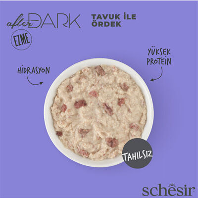 Schesir After Dark Pate Tavuk Etli ve Ördek Etli Tahılsız Yetişkin Kedi Konservesi 12 Adet 80 Gr - 3