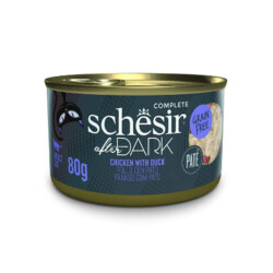 Schesir After Dark Pate Tavuk Etli ve Ördek Etli Tahılsız Yetişkin Kedi Konservesi 80 Gr - Schesir