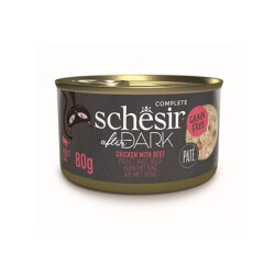 Schesir After Dark Pate Tavuk Etli ve Sığır Etli Tahılsız Yetişkin Kedi Konservesi 80 Gr - Schesir