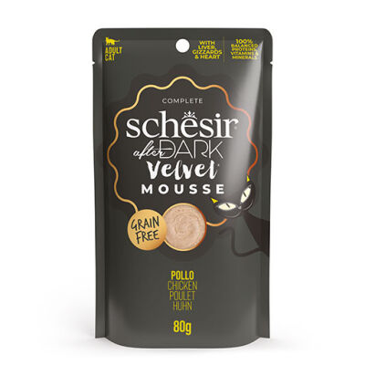 Schesir After Dark Pouch Tavuklu Tahılsız Yetişkin Kedi Konservesi 12 Adet 80 Gr - 1