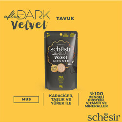 Schesir After Dark Pouch Tavuklu Tahılsız Yetişkin Kedi Konservesi 80 Gr - 3