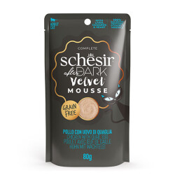 Schesir After Dark Pouch Tavuklu ve Bıldırcın Yumurtalı Tahılsız Yetişkin Kedi Konservesi 12 Adet 80 Gr - Schesir