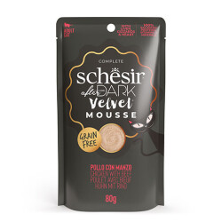 Schesir After Dark Pouch Tavuklu ve Sığır Etli Tahılsız Yetişkin Kedi Konservesi 12 Adet 80 Gr - Schesir