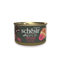 Schesir After Dark Sos İçinde Tavuk Etli ve Sığır Etli Tahılsız Yetişkin Kedi Konservesi 80 Gr - Schesir