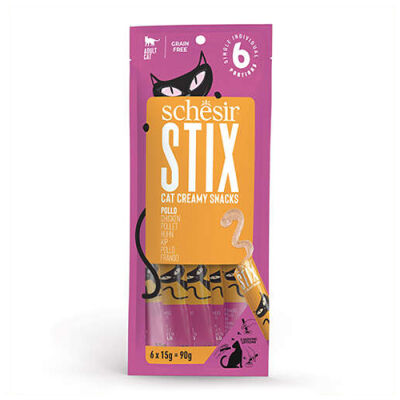 Schesir Cat Stix Tavuklu Krema Kedi Ödülü 6x15 Gr - 1