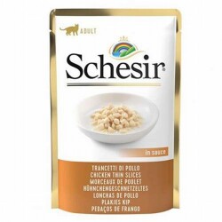 Schesir Pouch Gravy Kıyılmış Tavuklu Yetişkin Kedi Konservesi 6 Adet 85 Gr - Schesir