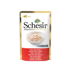 Schesir Pouch Tavuklu ve Levrekli Yetişkin Kedi Konservesi 100 Gr - Schesir