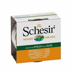 Schesir Tavuklu ve Aloe Veralı Jelly Yetişkin Köpek Konservesi 6 Adet 150 Gr - Schesir