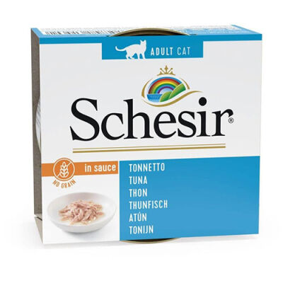 Schesir Ton Balıklı Soslu Yetişkin Kedi Konservesi 6 Adet 70 Gr - 1