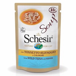 Schesir Ton Balıklı ve Kalamarlı Tahılsız Kedi Çorbası 85 Gr - Schesir