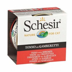 Schesir Ton Balıklı ve Karidesli Jelly Yetişkin Kedi Konservesi 6 Adet 85 Gr - Schesir