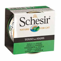 Schesir Ton Balıklı ve Yosunlu Jelly Yetişkin Kedi Konservesi 6 Adet 85 Gr - Schesir