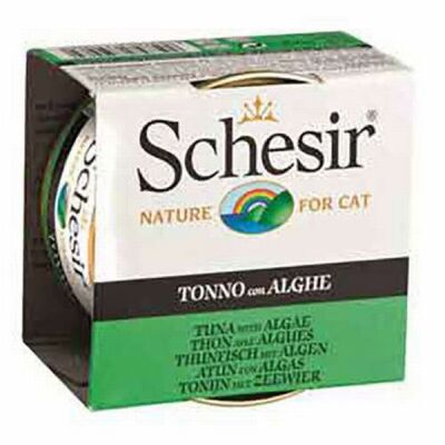 Schesir Ton Balıklı ve Yosunlu Jelly Yetişkin Kedi Konservesi 85 Gr - 1