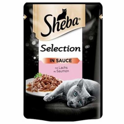 Sheba Pouch Somonlu Yetişkin Kedi Konservesi 12 Adet 85 Gr - 1