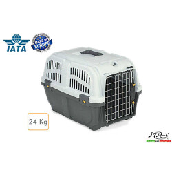 Skudo-3 Iata Tekerleksiz Plastik Kedi ve Köpek Taşıma Kafesi 60x40x39 Cm - 2