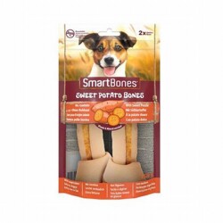 SmartBones Tavuklu Tatlı Patatesli Medium Düğüm Kemik Köpek Ödülü 2'li 158 Gr - Smart Bones