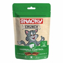 Snacky Crunchy Hairball Control Tavuklu Kedi Ödülü 10x60 Gr - Snacky