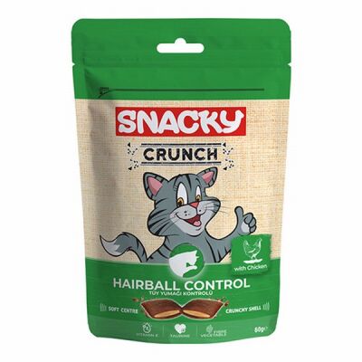 Snacky Crunchy Hairball Control Tavuklu Kedi Ödülü 10x60 Gr - 1