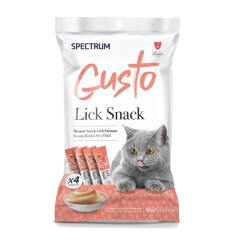 Spectrum Gusto Somon Balıklı Sıvı Kedi Ödül Maması 4x15 Gr - Spectrum