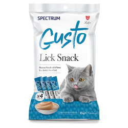 Spectrum Gusto Ton Balıklı Sıvı Kedi Ödül Maması 4x15 Gr - Spectrum