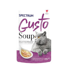 Spectrum Gusto Ton Balıklı Tavuklu ve Balkabaklı Kedi Çorbası 50 Gr - Spectrum