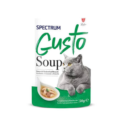 Spectrum Gusto Ton Balıklı Uskumrulu ve Brokolili Kedi Çorbası 50 Gr - 1