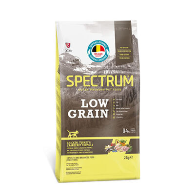 Spectrum Tavuklu Hindili ve Kızılcıklı Düşük Tahıllı Yavru Kedi Maması 2 Kg - 1