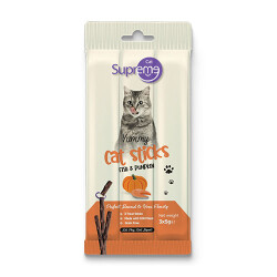 Supreme Cat Sticks Tonbalıklı ve Bal Kabaklı Yetişkin Kedi Ödül Çubuğu 3x5 Gr - 1