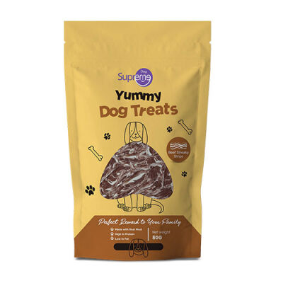 Supreme Dog Sığır Etli Şerit Yetişkin Köpek Ödül Maması 80 Gr - 1