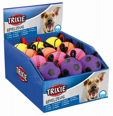 Trixie İpli Kauçuk Top Köpek Oyuncağı 6x30 Cm - 5