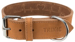 Trixie Kalın Deri Köpek Boyun Tasması 38-47 Cm 40 Mm Medium Kahverengi - Trixie