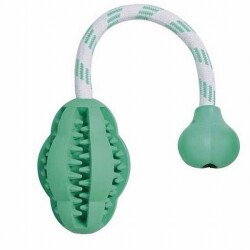 Trixie Kauçuk Dental İpli Top Köpek Oyuncağı 28 Cm - Trixie