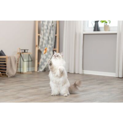 Trixie Kedi Otlu Peluş Balık Kedi Oltası 46 Cm - 4