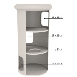 Trixie Kedi Tırmalama ve Oyun Kulesi 118 Cm Gri - 8