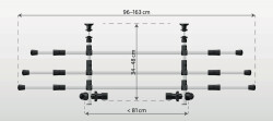 Trixie Köpek Alüminyum Bagaj Demiri 34-48x96-163 Cm - 2