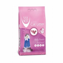 VanCat Baby Powder Parfümlü İnce Taneli Kedi Kumu 10 Kg - VanCat