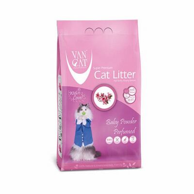 VanCat Baby Powder Parfümlü İnce Taneli Kedi Kumu 10 Kg - 1