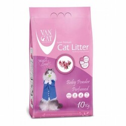 VanCat Baby Powder Parfümlü İnce Taneli Kedi Kumu 2x10 Kg - VanCat