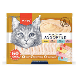 Wanpy Karışık 4 Lezzetli Krema Kedi Ödülü 50x14 Gr - Wanpy