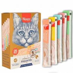 Wanpy Karışık Krema Kedi Ödülü 25x14 Gr - Wanpy