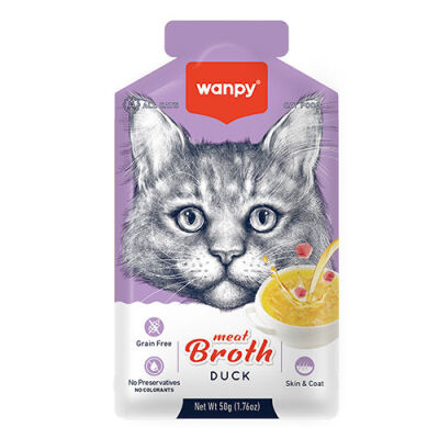 Wanpy Ördek Etli Tahılsız Kedi Çorbası 50 Gr - 1