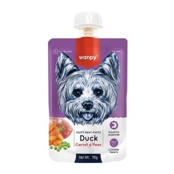 Wanpy Ördekli ve Havuçlu Ezme Köpek Ödülü 90 Gr - Wanpy