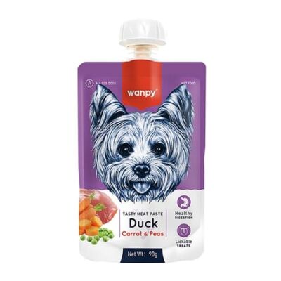 Wanpy Ördekli ve Havuçlu Ezme Köpek Ödülü 90 Gr - 1