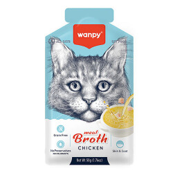 Wanpy Tavuk Etli Tahılsız Kedi Çorbası 50 Gr - Wanpy