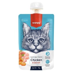 Wanpy Tavuklu ve Havuçlu Ezme Kedi Ödülü 90 Gr - Wanpy