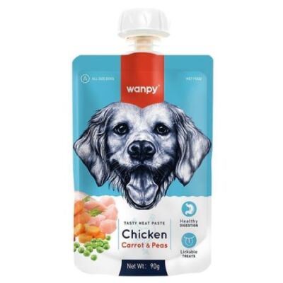 Wanpy Tavuklu ve Havuçlu Ezme Köpek Ödülü 90 Gr - 1