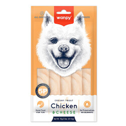 Wanpy Tavuklu ve Peynirli Krema Köpek Ödülü 5x14 Gr - Wanpy