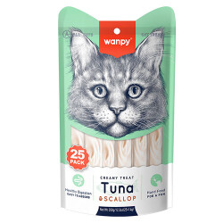 Wanpy Ton Balık ve Deniz Taraklı Krema Kedi Ödülü 25x14 Gr - Wanpy