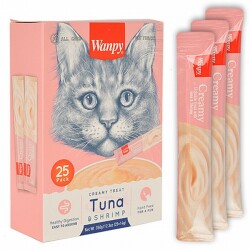 Wanpy Ton Balıklı ve Karidesli Krema Kedi Ödülü 25x14 Gr - Wanpy