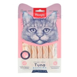 Wanpy Ton Balıklı ve Karidesli Krema Kedi Ödülü 5x14 Gr - Wanpy